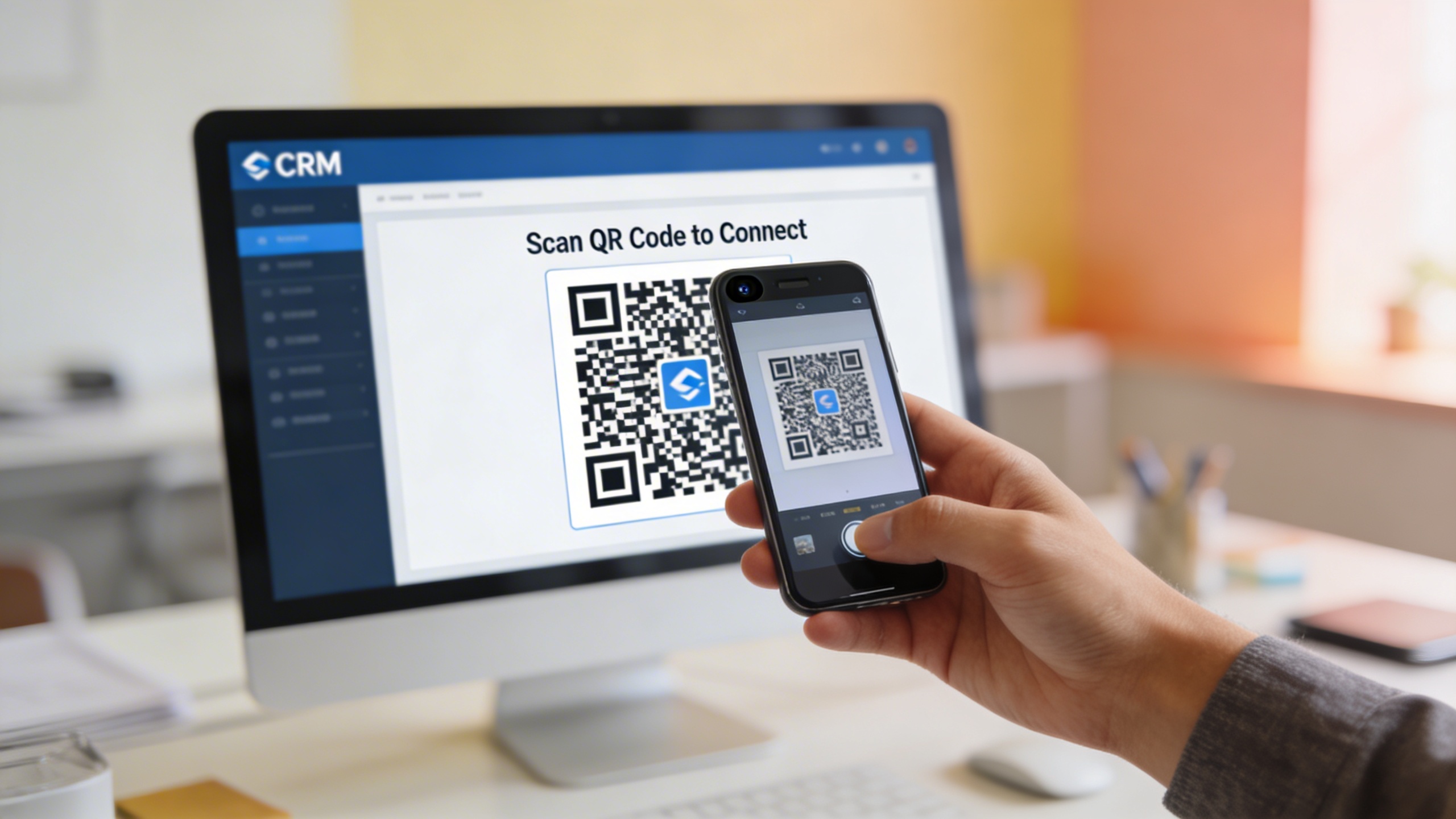 Conecte WhatsApp vía código QR