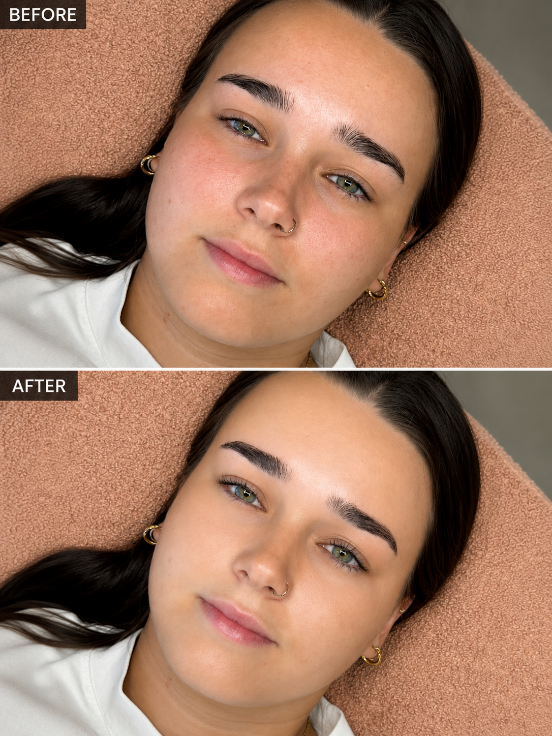 Korean Lash Lift and tint result