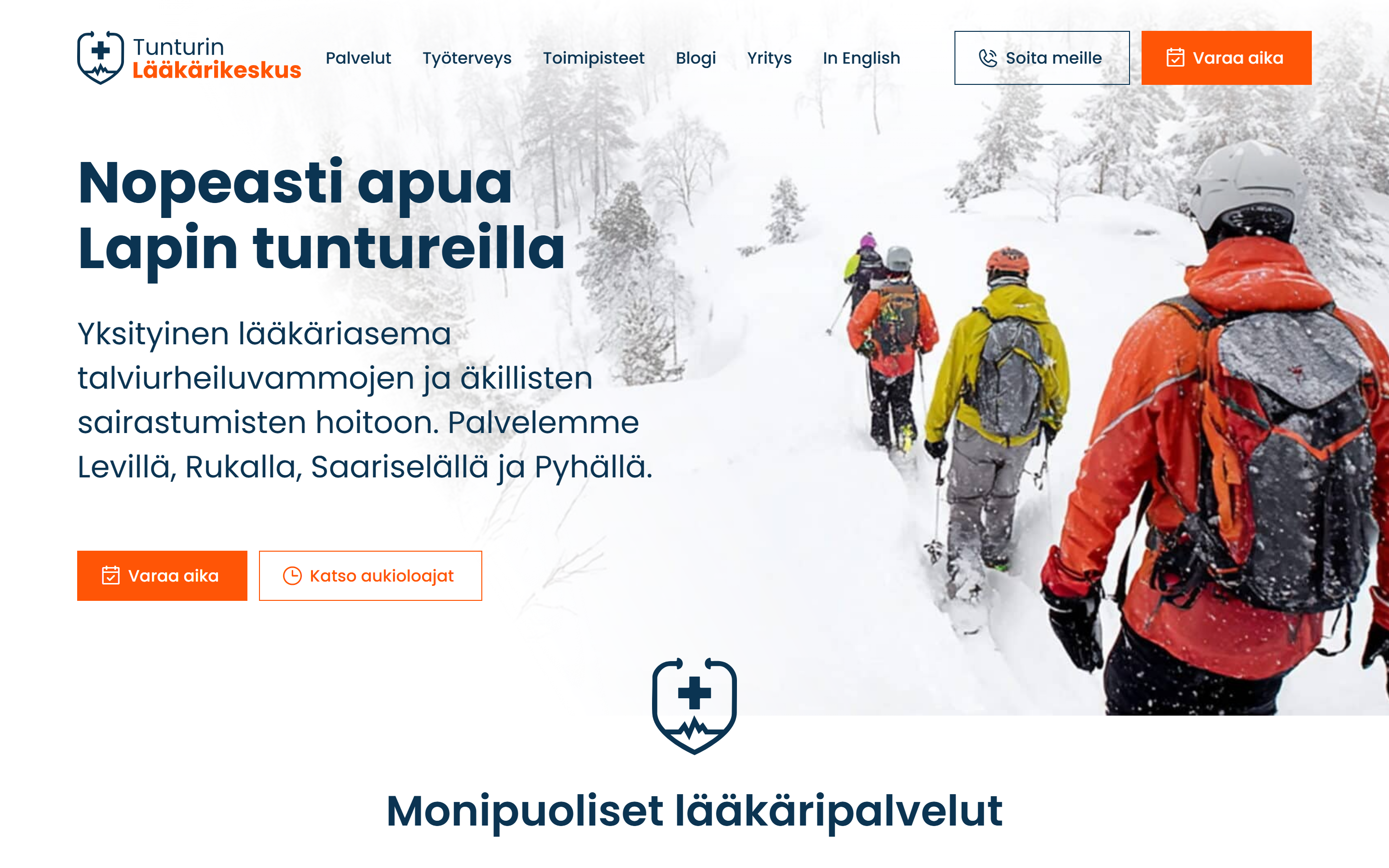 Tunturin Lääkärikeskus website