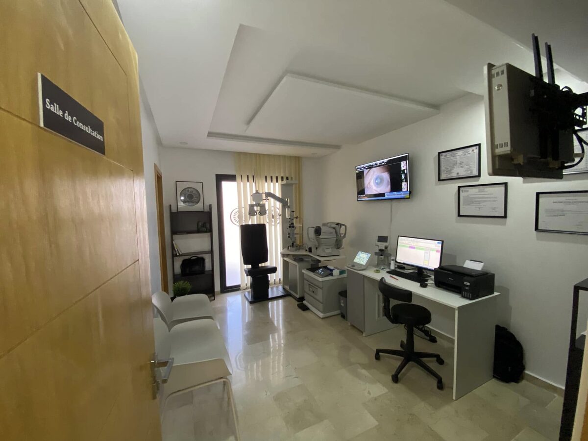 Salle de consultation ophtalmologique