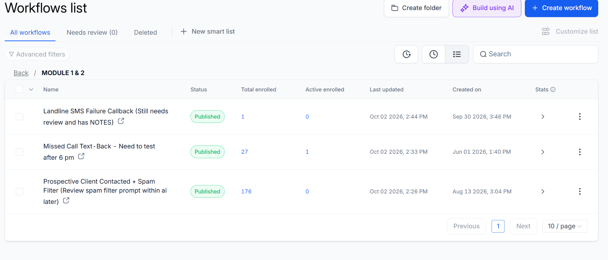 Voice AI and callback request workflow configuration for Titan Roofing