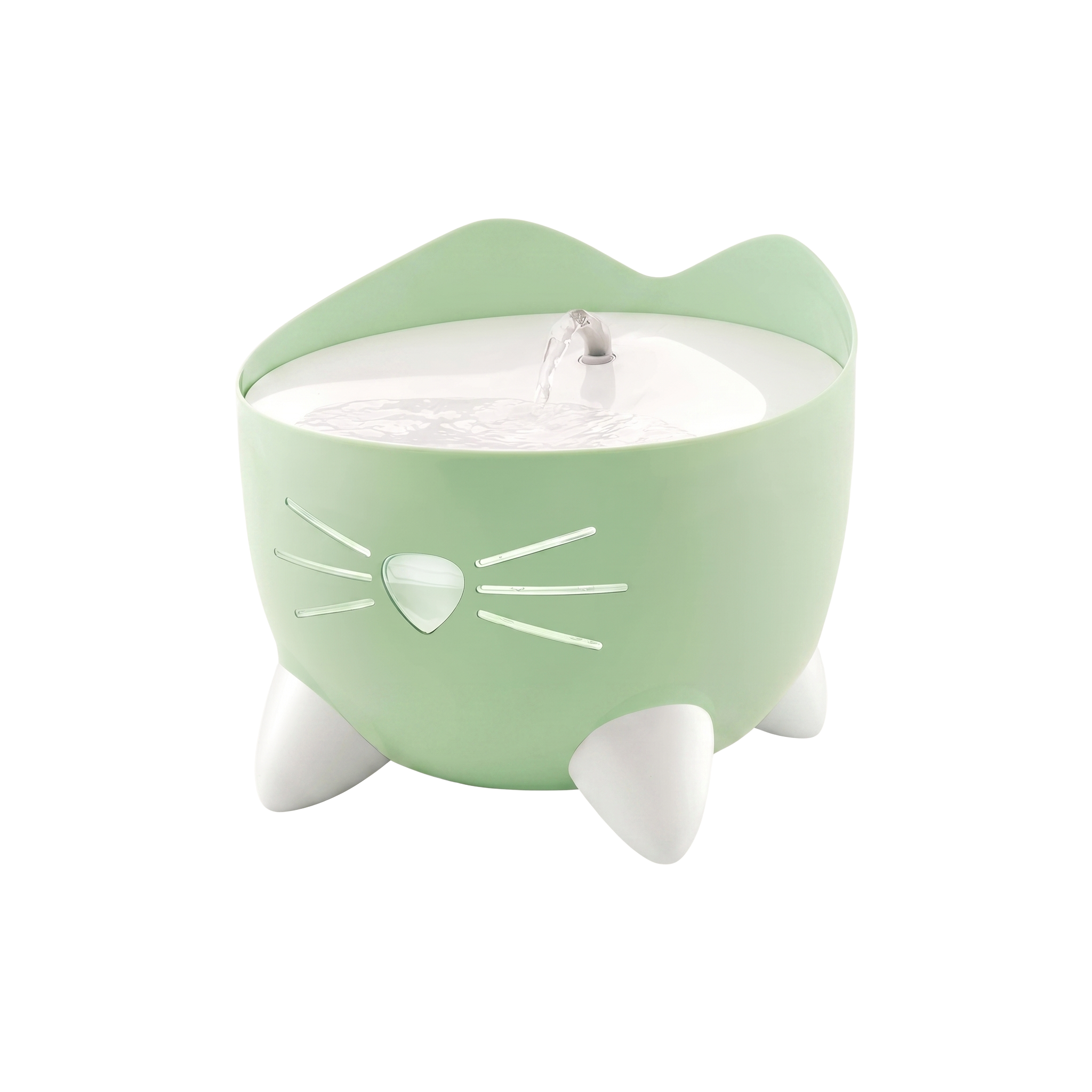 Gatto che beve dalla Fontana Pixi