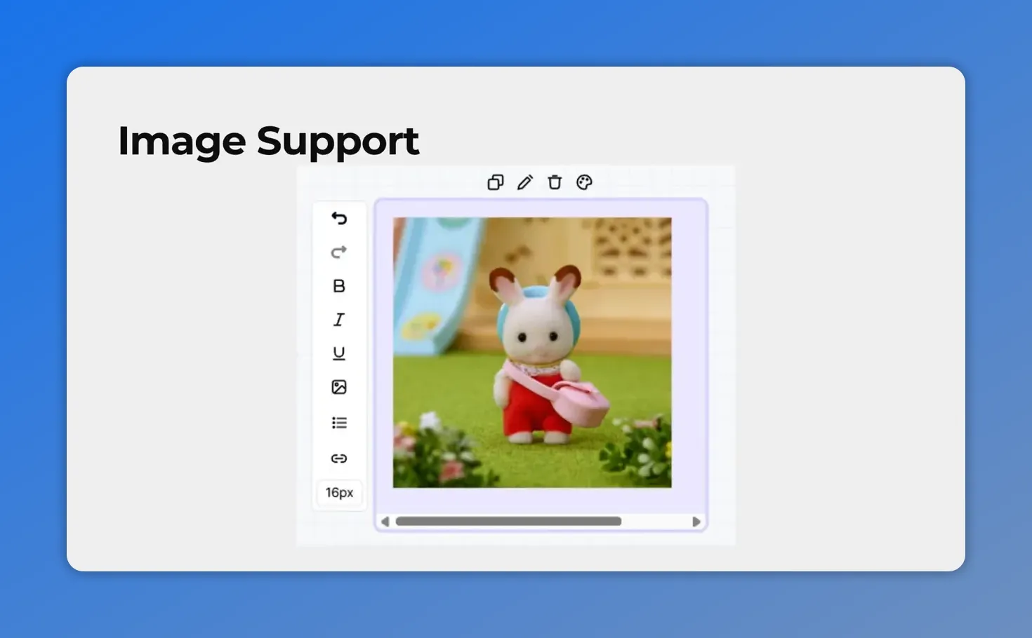 Screenshot of the upgraded sticky note image support with an embedded image
