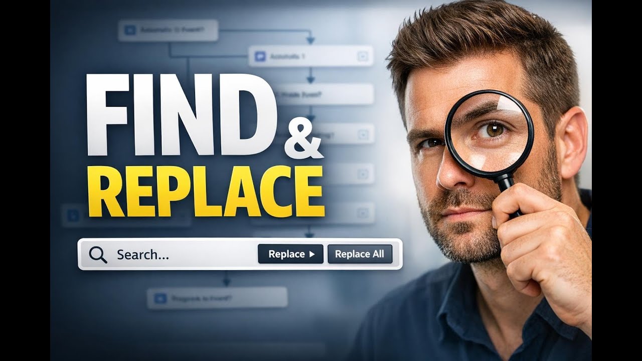 video thumbnail for 'Find and Replace in Workflows: Update tags, text, and values'