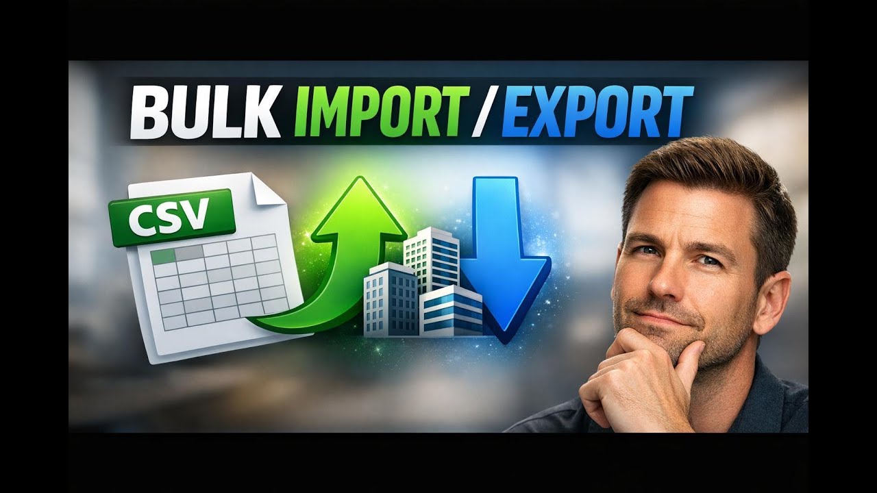 video thumbnail for 'Bulk import and export companies in your CRM using CSV'