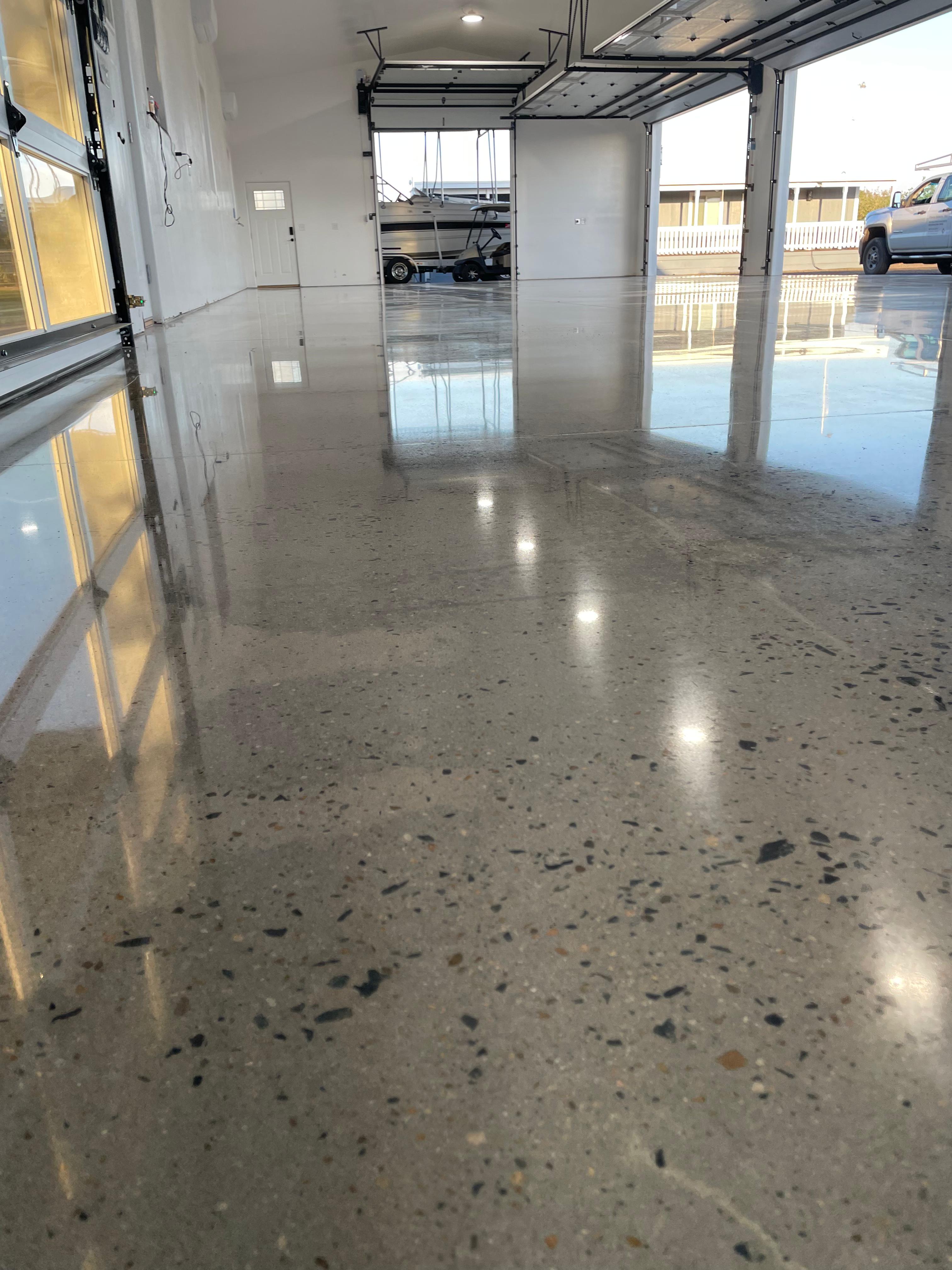 Polished concrete detail