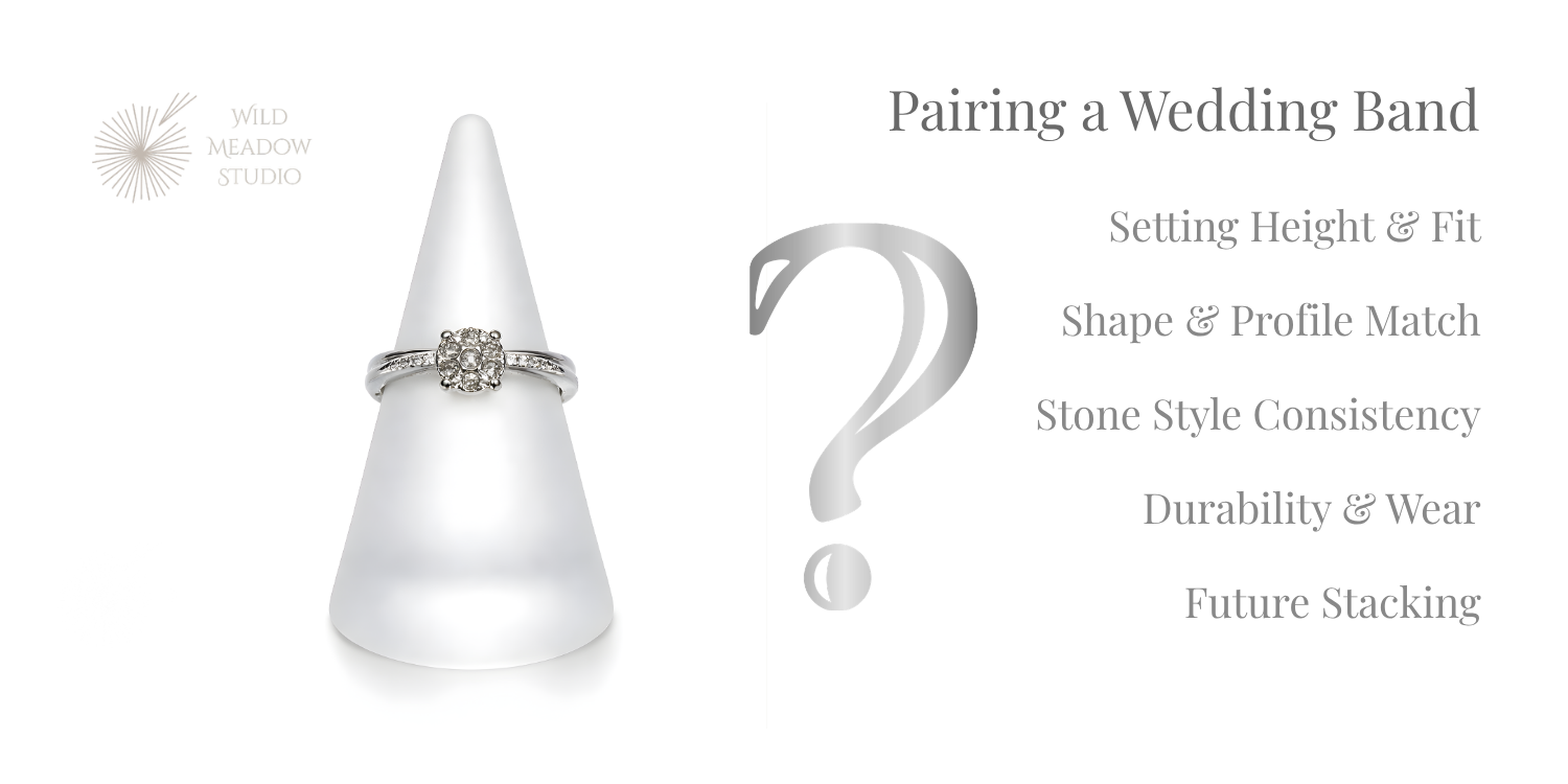 pairing a wedding band- wild meadow studio pairing a wedding band- wild meadow studio