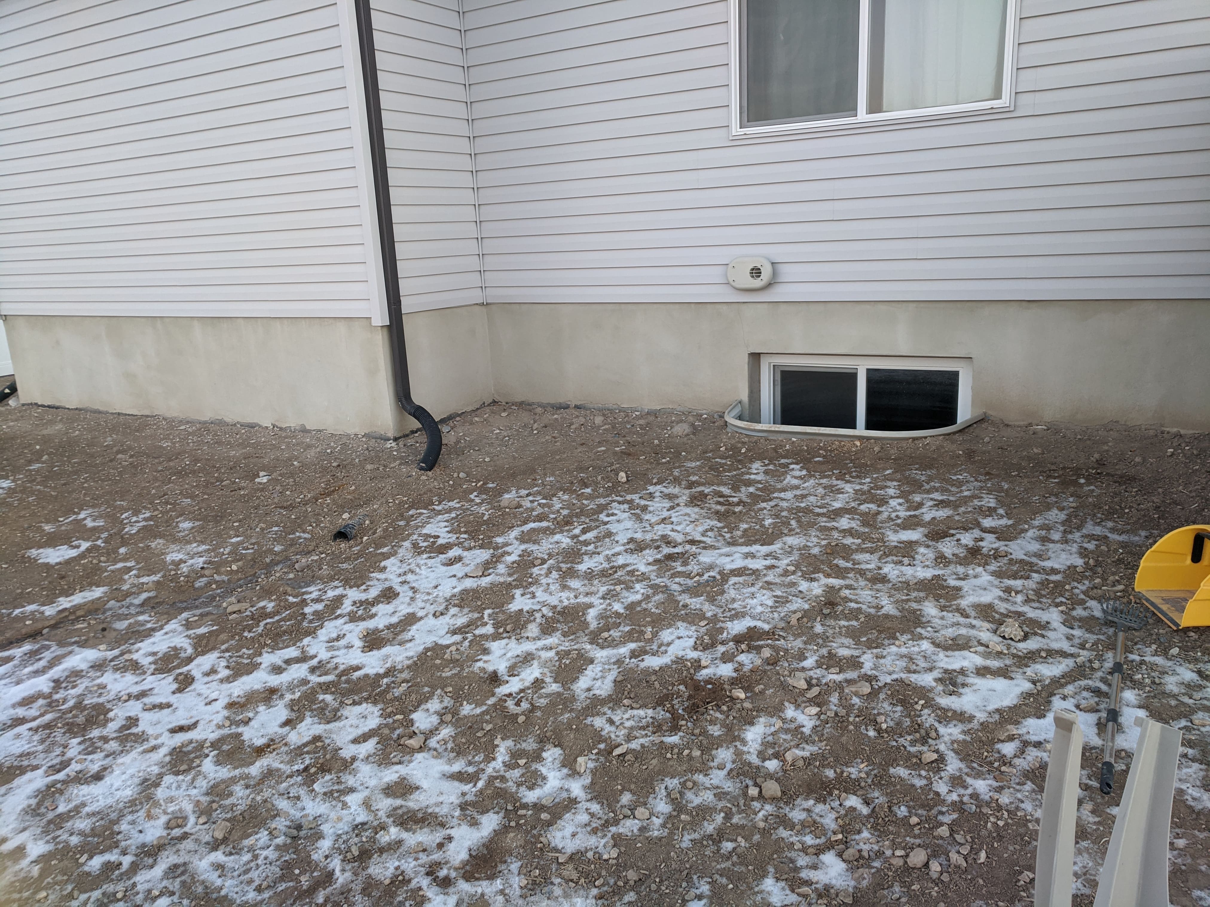 After dog waste removal cleanup by Number Two Crew in a residential yard