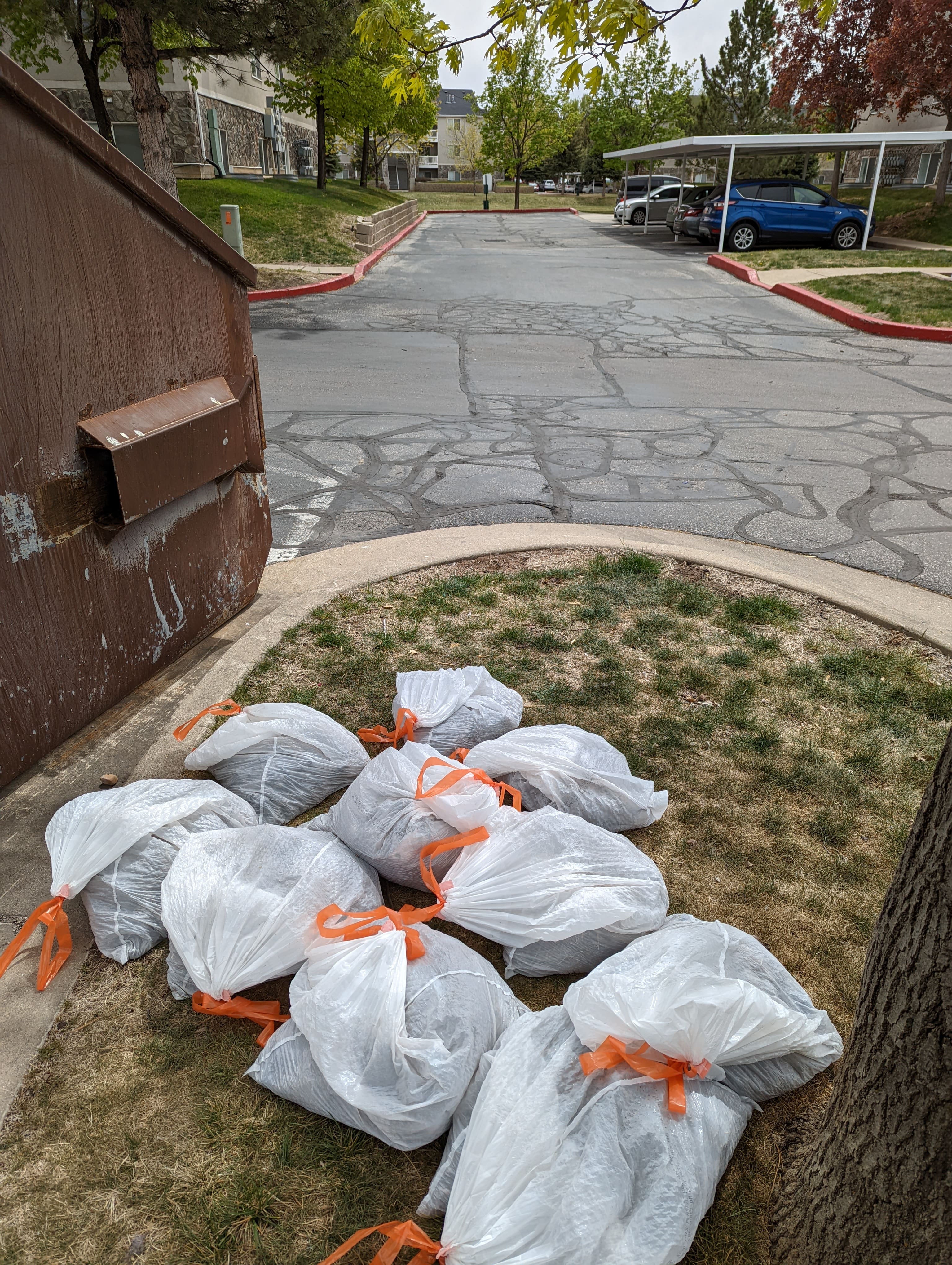 Number Two Crew commercial poop cleanup service at an apartment community in Indianola, IA