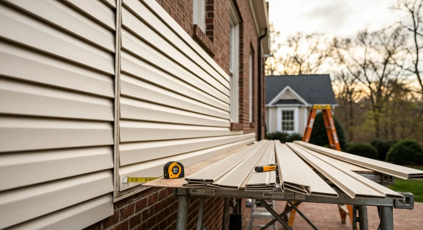 Vinyl siding replacement project