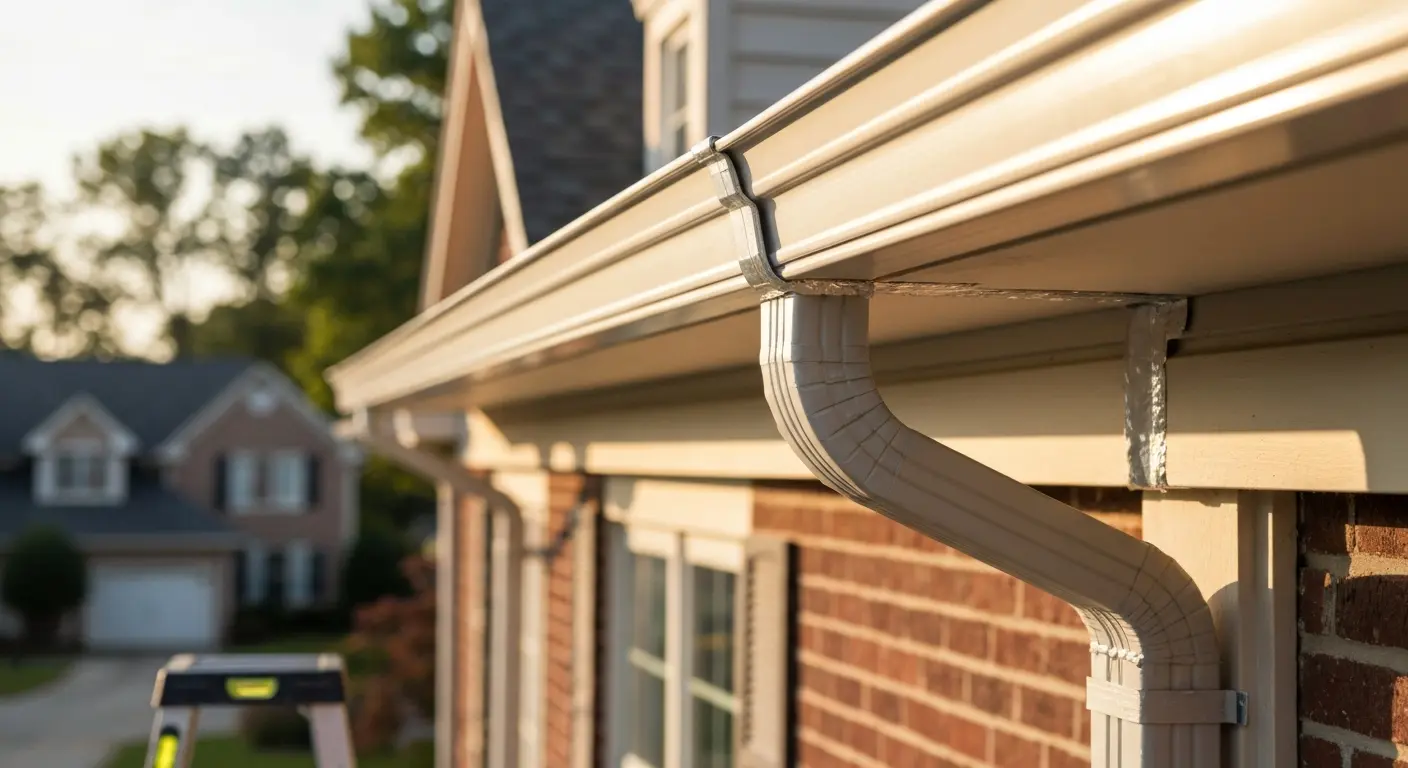 New gutter installation