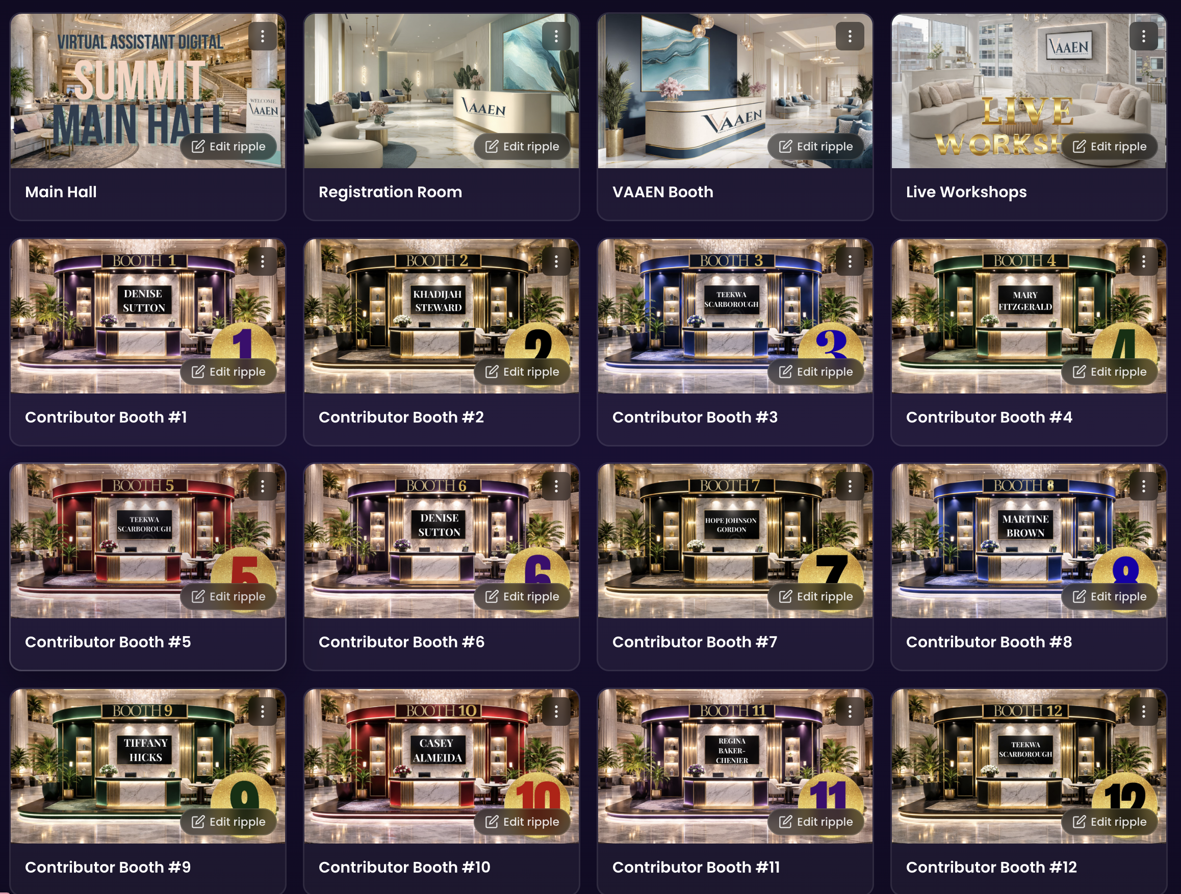 VAAEN VA Digital Summit Booths