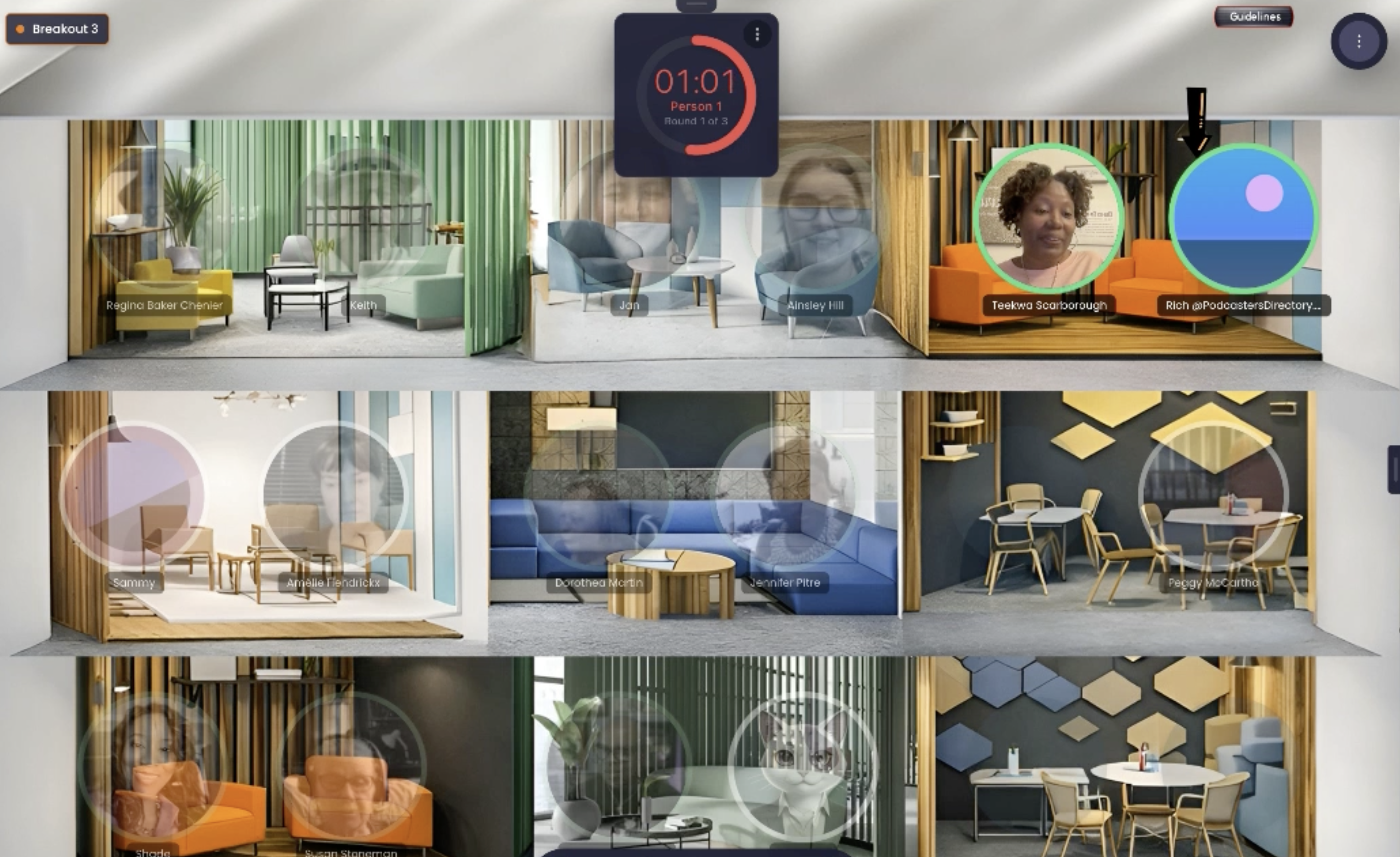 VA Digital Summit speed networking