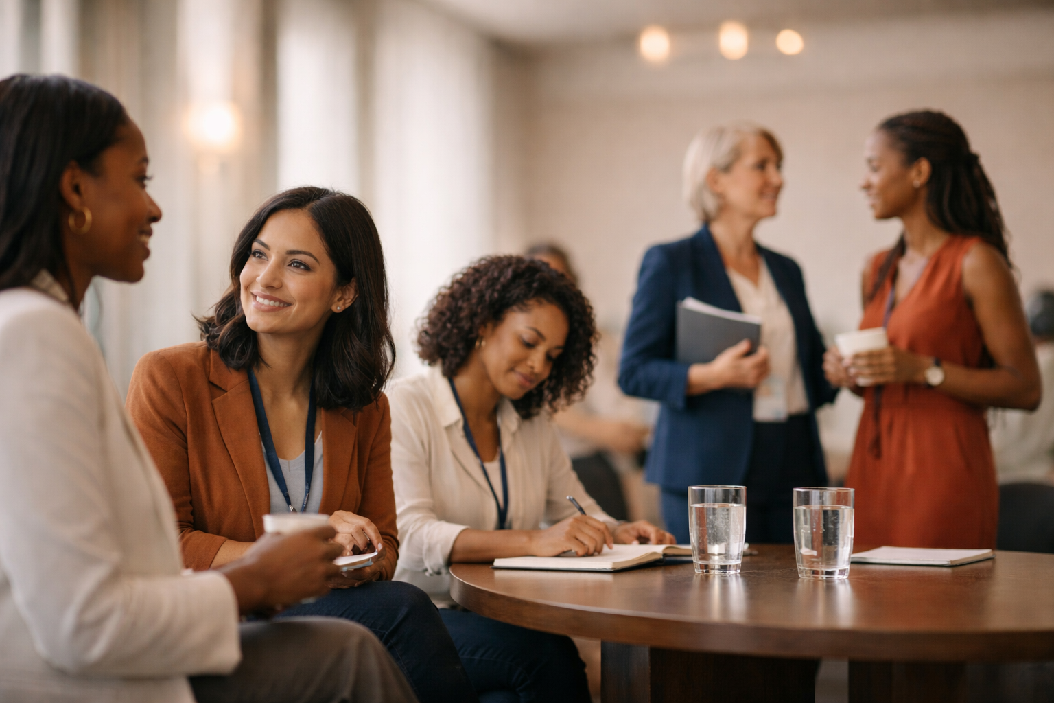 Women networking at a VAAEN event
