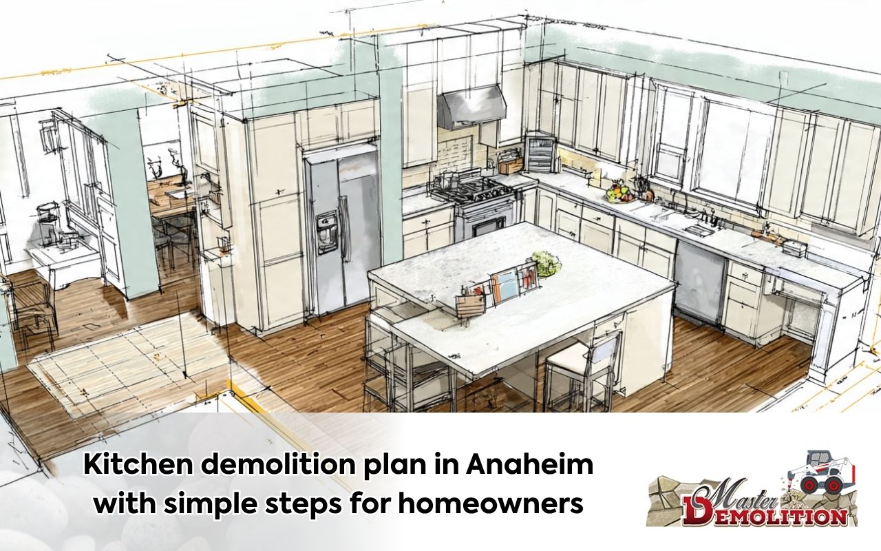 Kitchen demolition plan in Anaheim with simple steps for homeowners