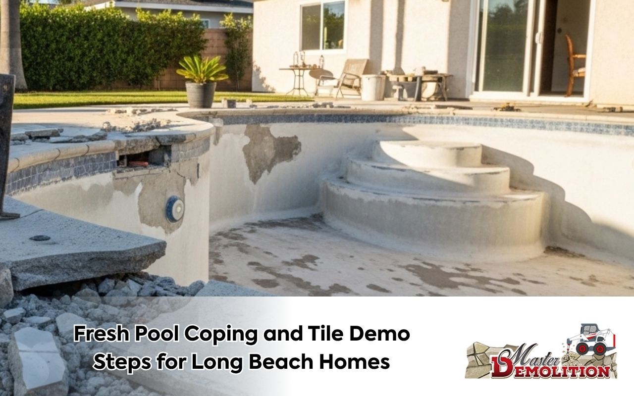 Fresh Pool Coping and Tile Demo Steps for Long Beach Homes
