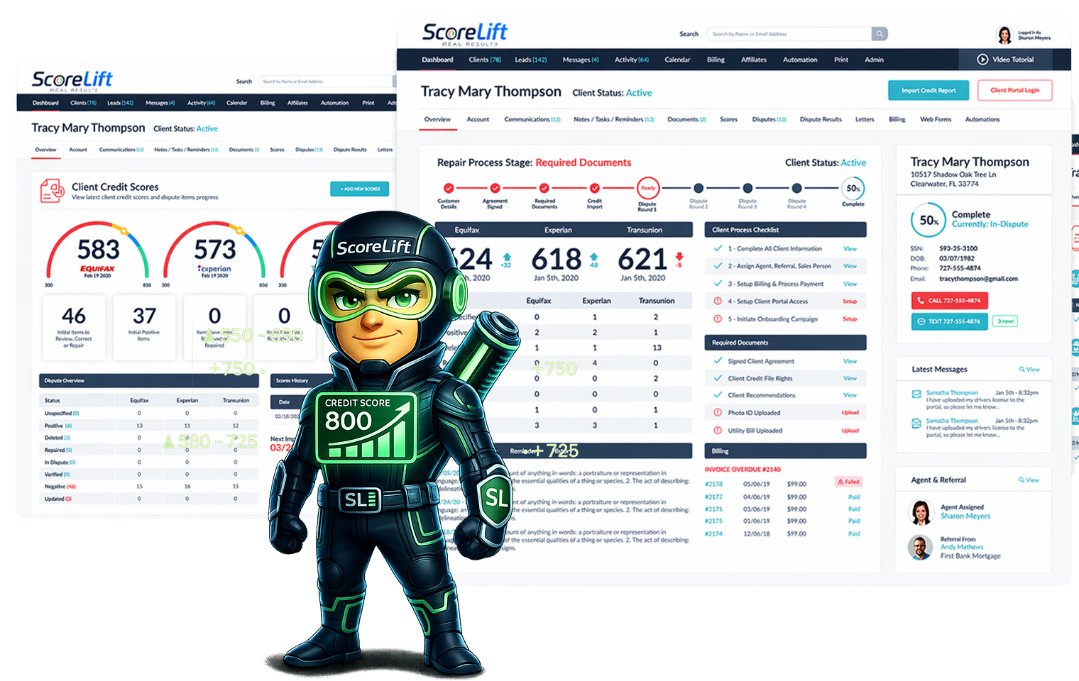 Score Lift Dashboard