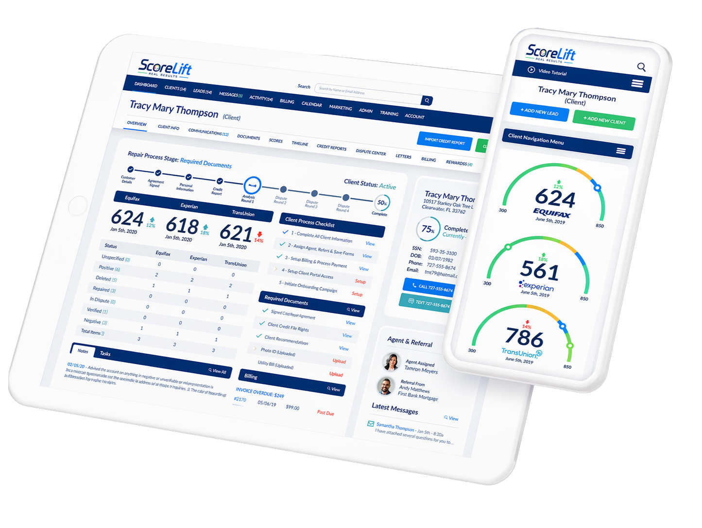 Score Lift Dashboard