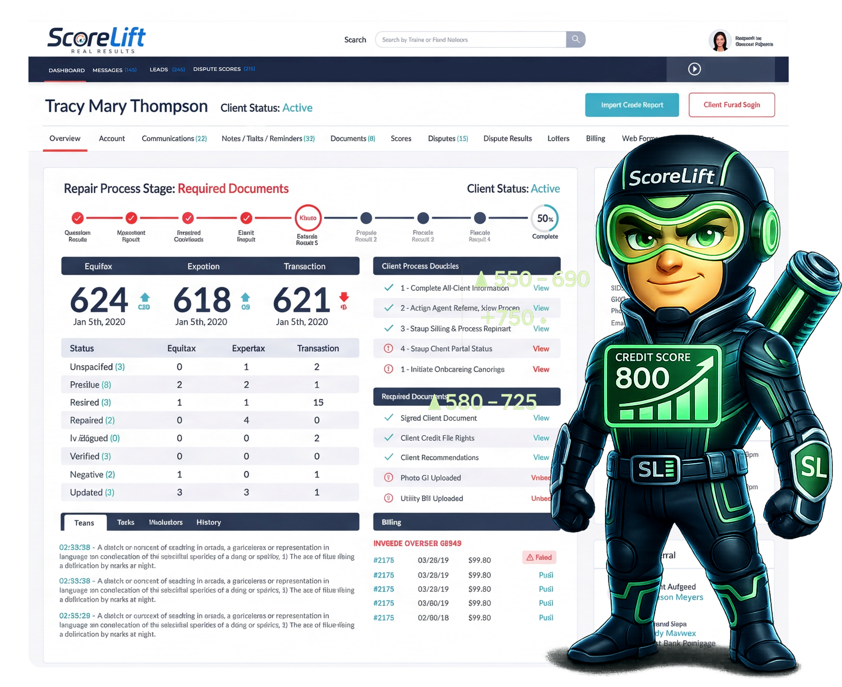 Score Lift Dashboard