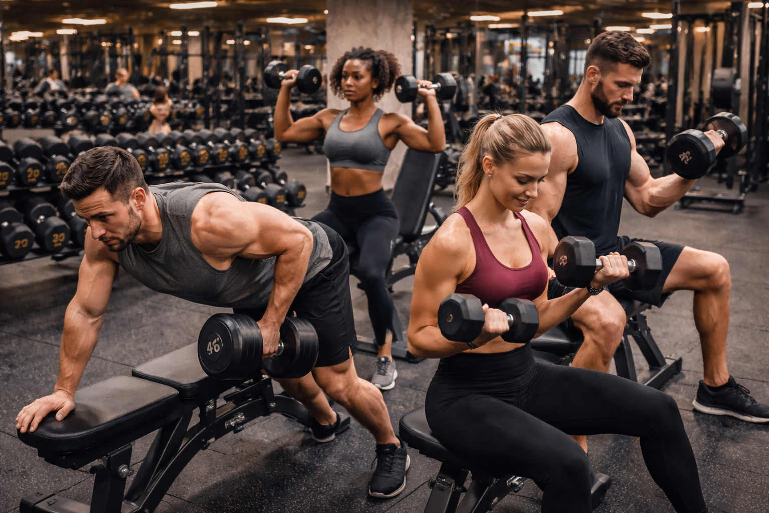 Las mancuernas son perfectas para todo tipo de usuarios, desde principiantes hasta atletas avanzados.