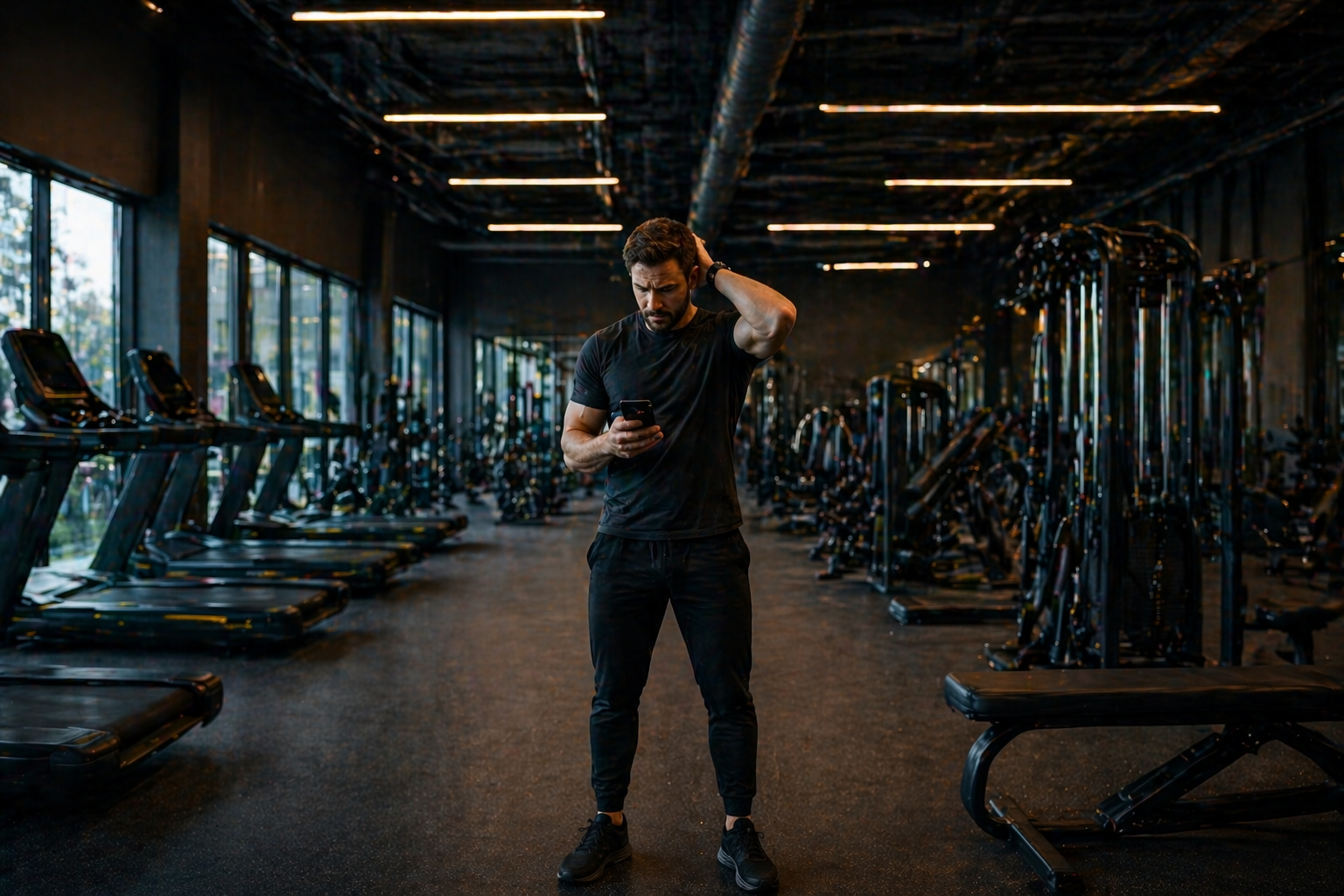 La ilusión del cliente y el gimnasio vacío