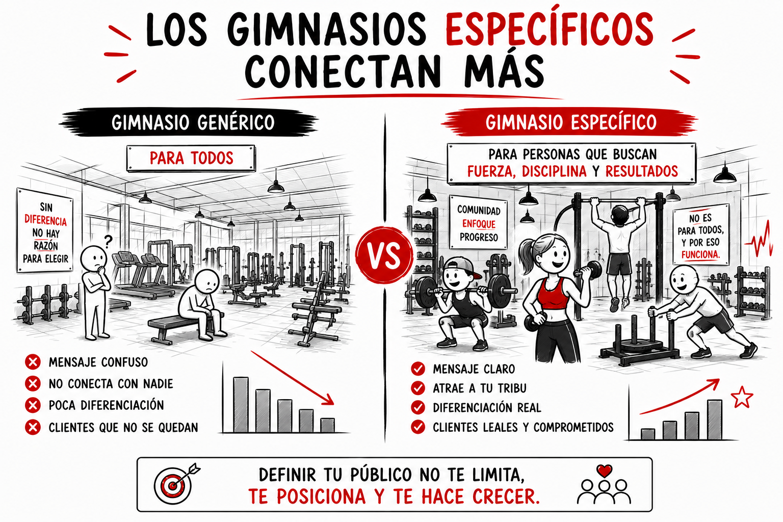 Gym genérico vs gym específico