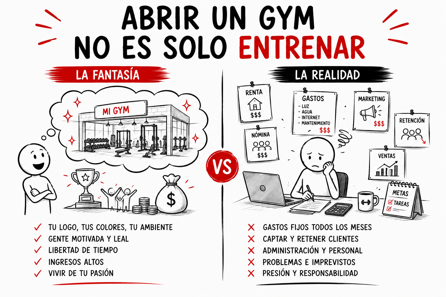 La fantasía vs la realidad