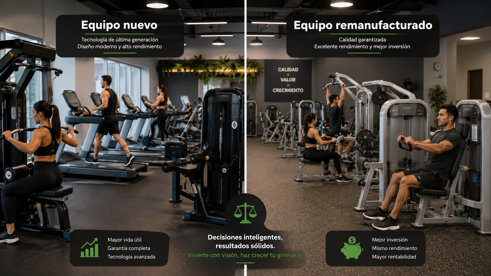 Equipamiento nuevo vs remanufacturado Equipamiento nuevo vs remanufacturado