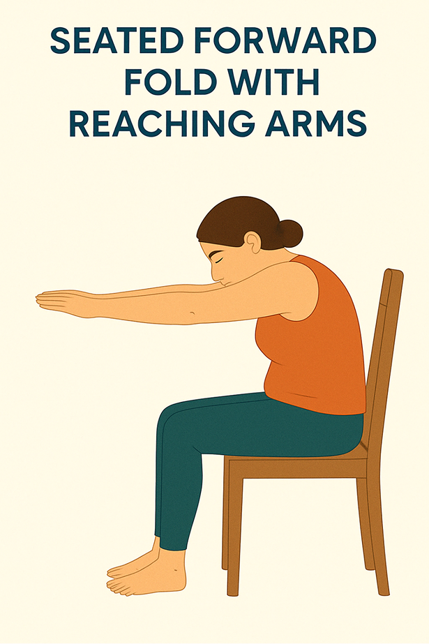 Seated Forward Fold with Reaching Arms