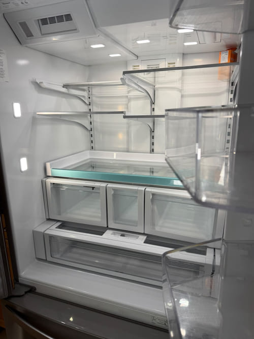 Clean refrigerator interior after professional cleaning