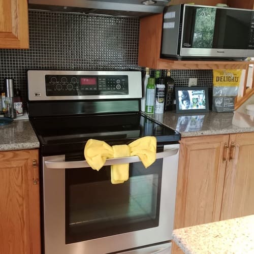 Clean kitchen after residential cleaning in Calgary