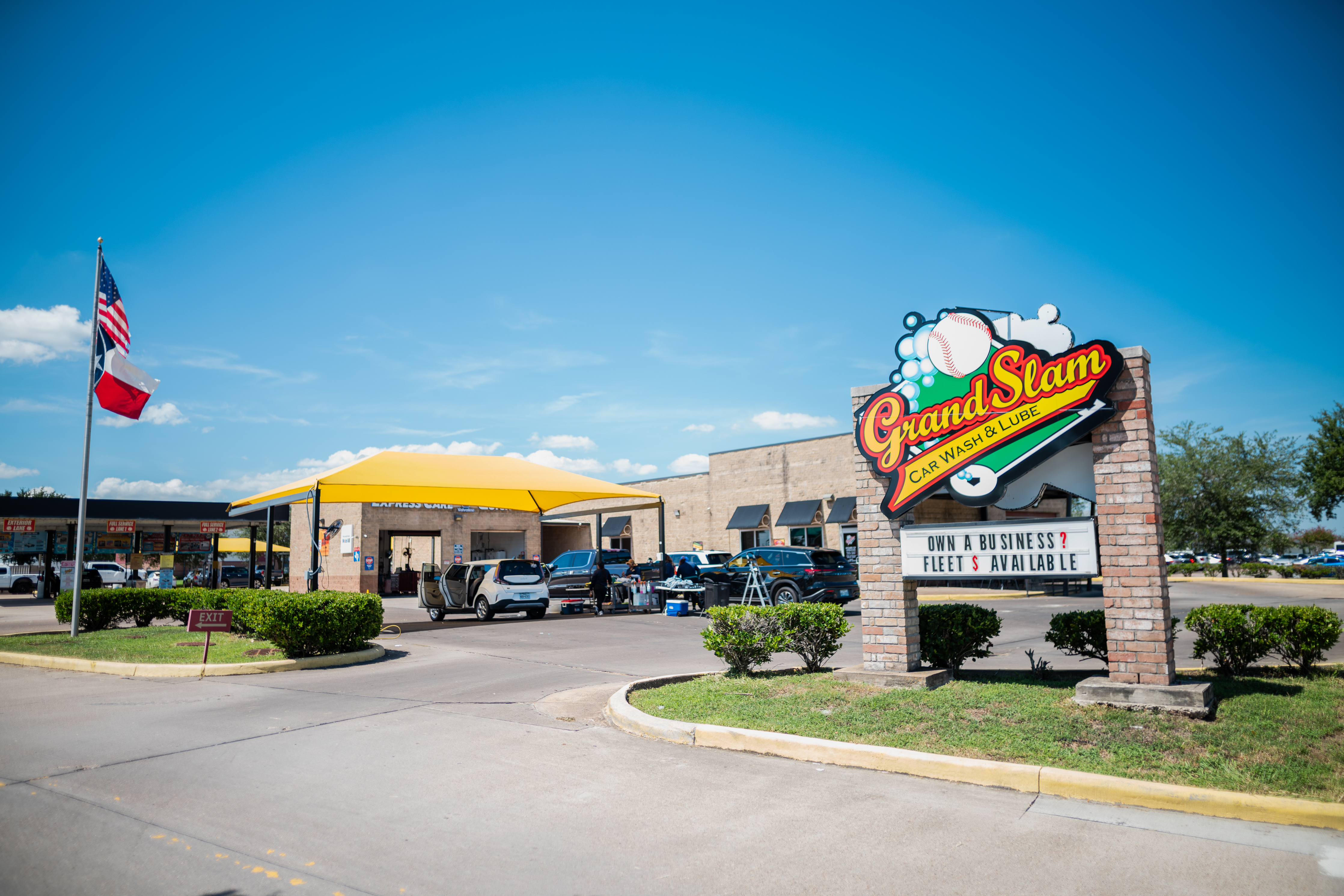 Grand Slam Car Wash locations across Texas