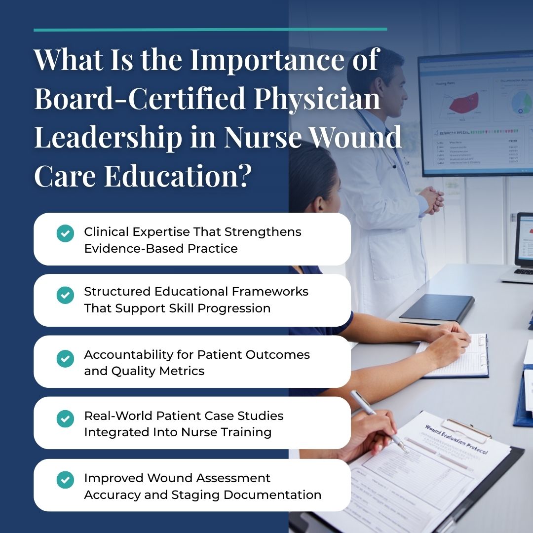What Is the Importance of Board-Certified Physician Leadership in Nurse Wound Care Education