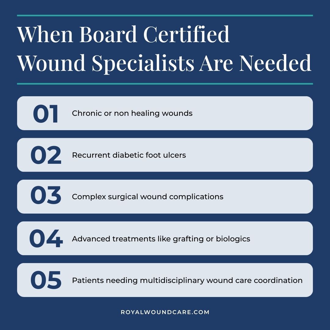 When Board Certified  Wound Specialists Are Needed