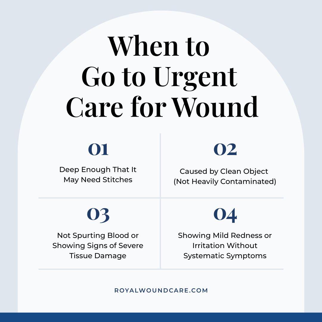 When to  Go to Urgent  Care for Wound