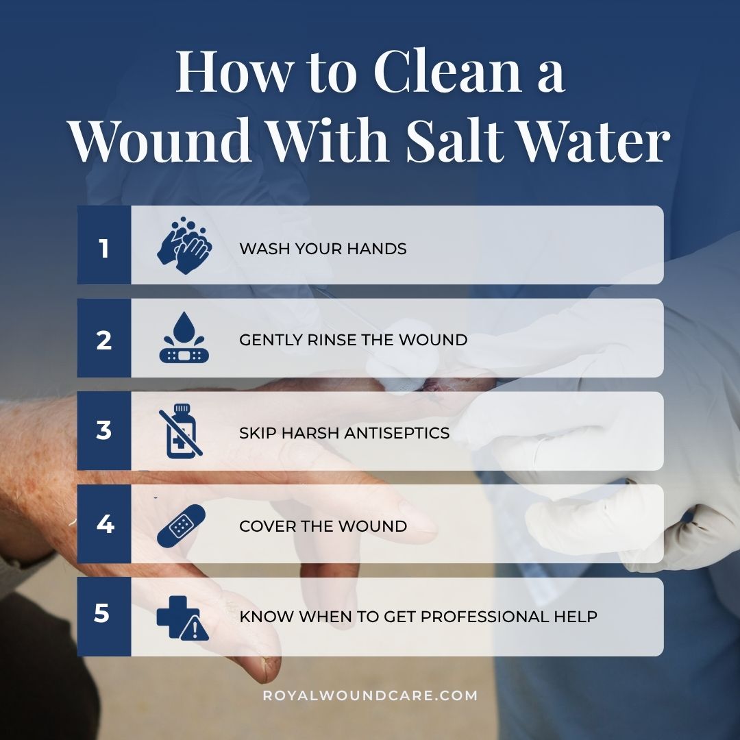 How to Clean a Wound With Salt Water How to Clean a Wound With Salt Water