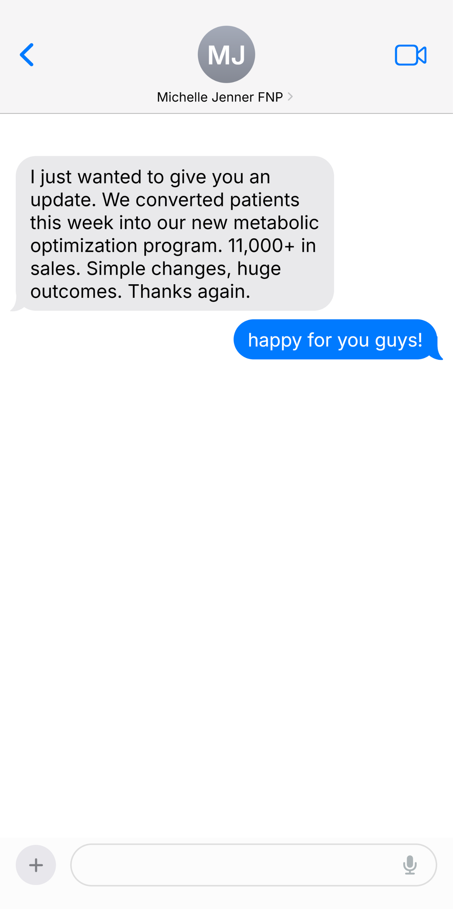 Provider testimonial
