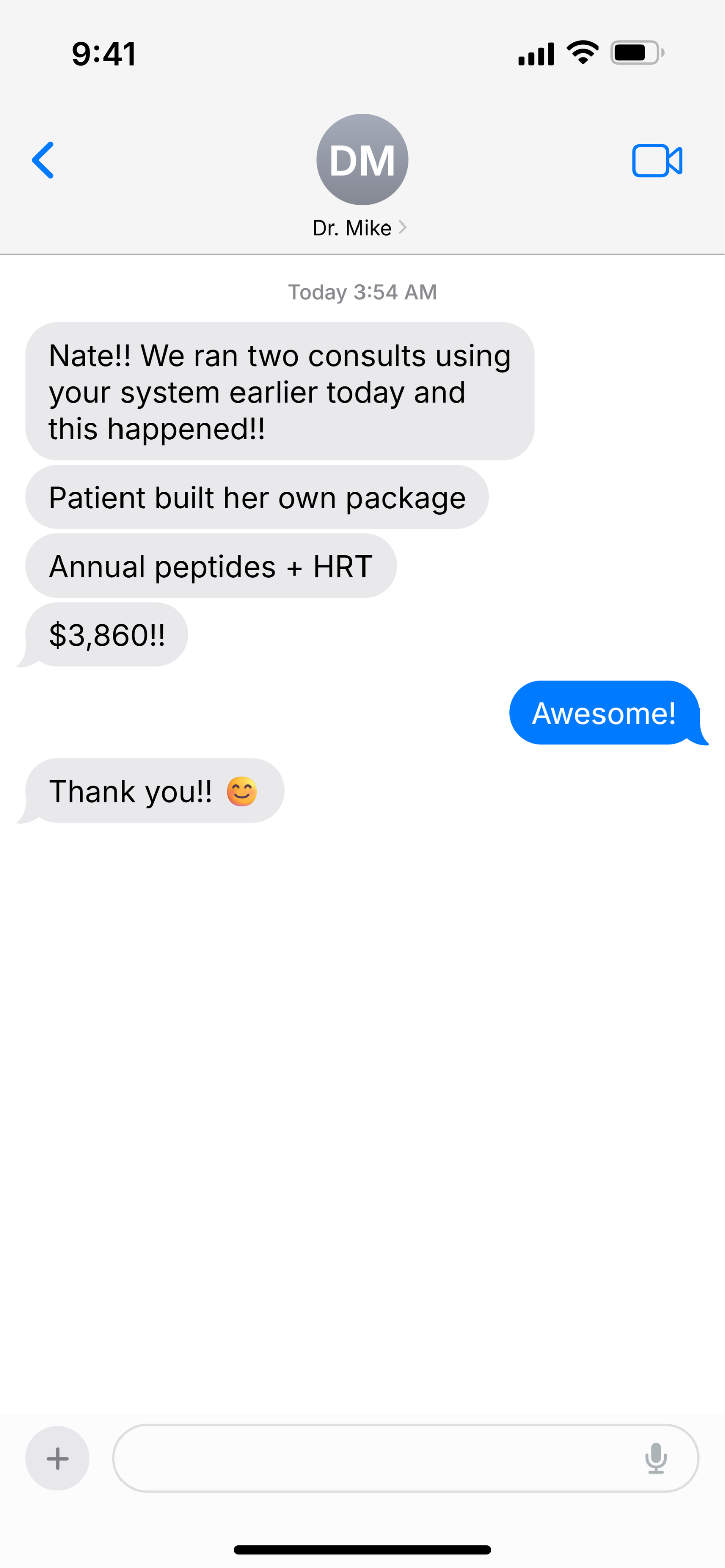 Provider testimonial