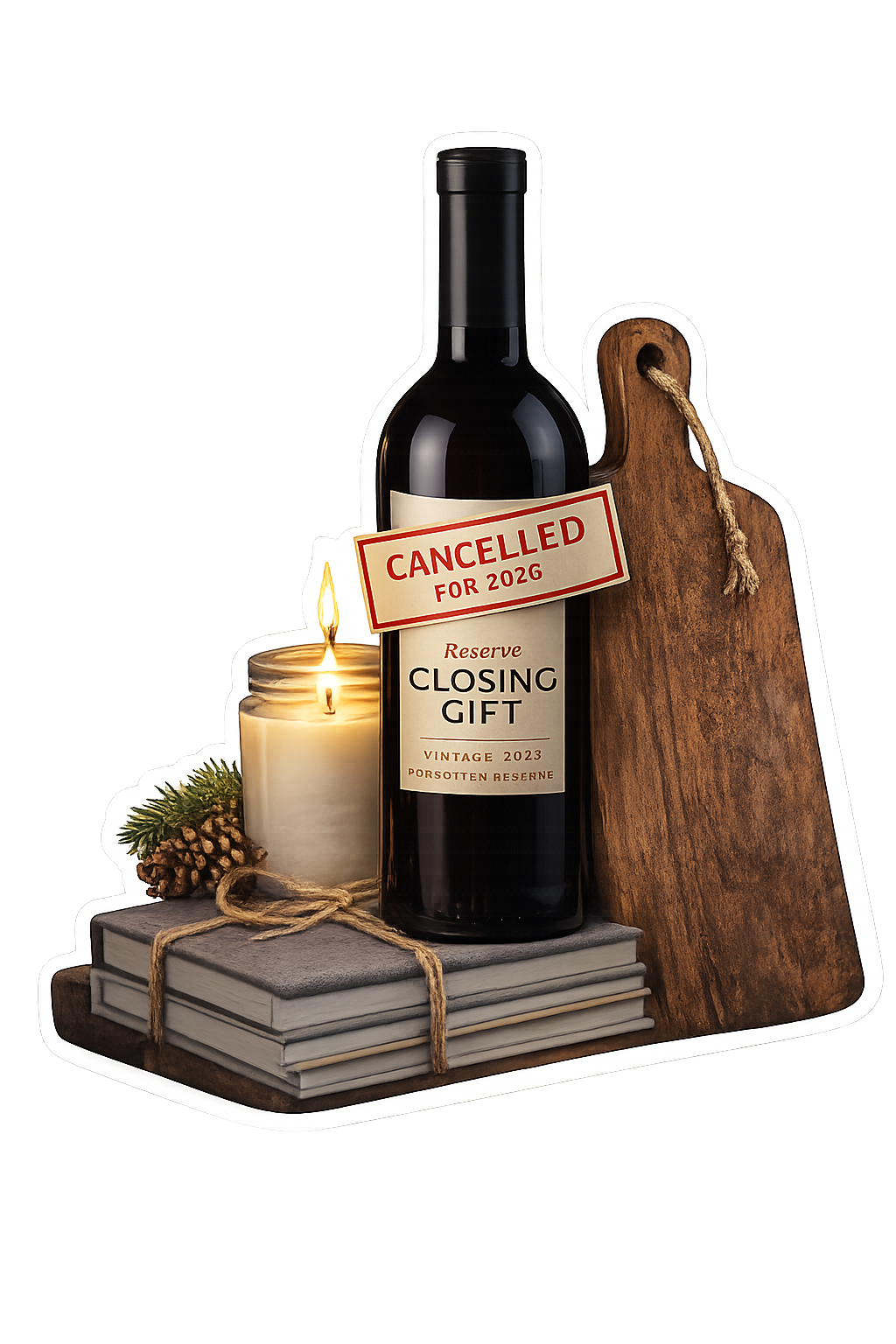 Traditional closing gift arrangement