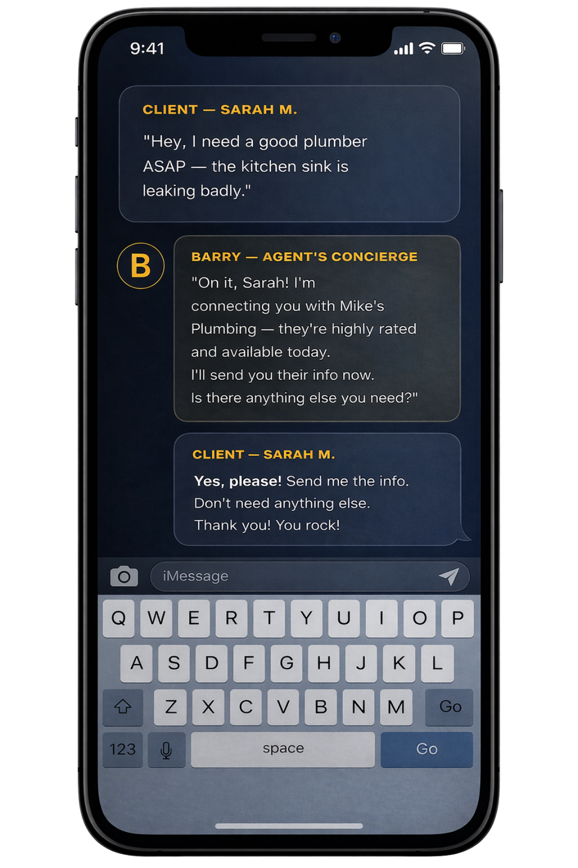 Barry concierge phone preview