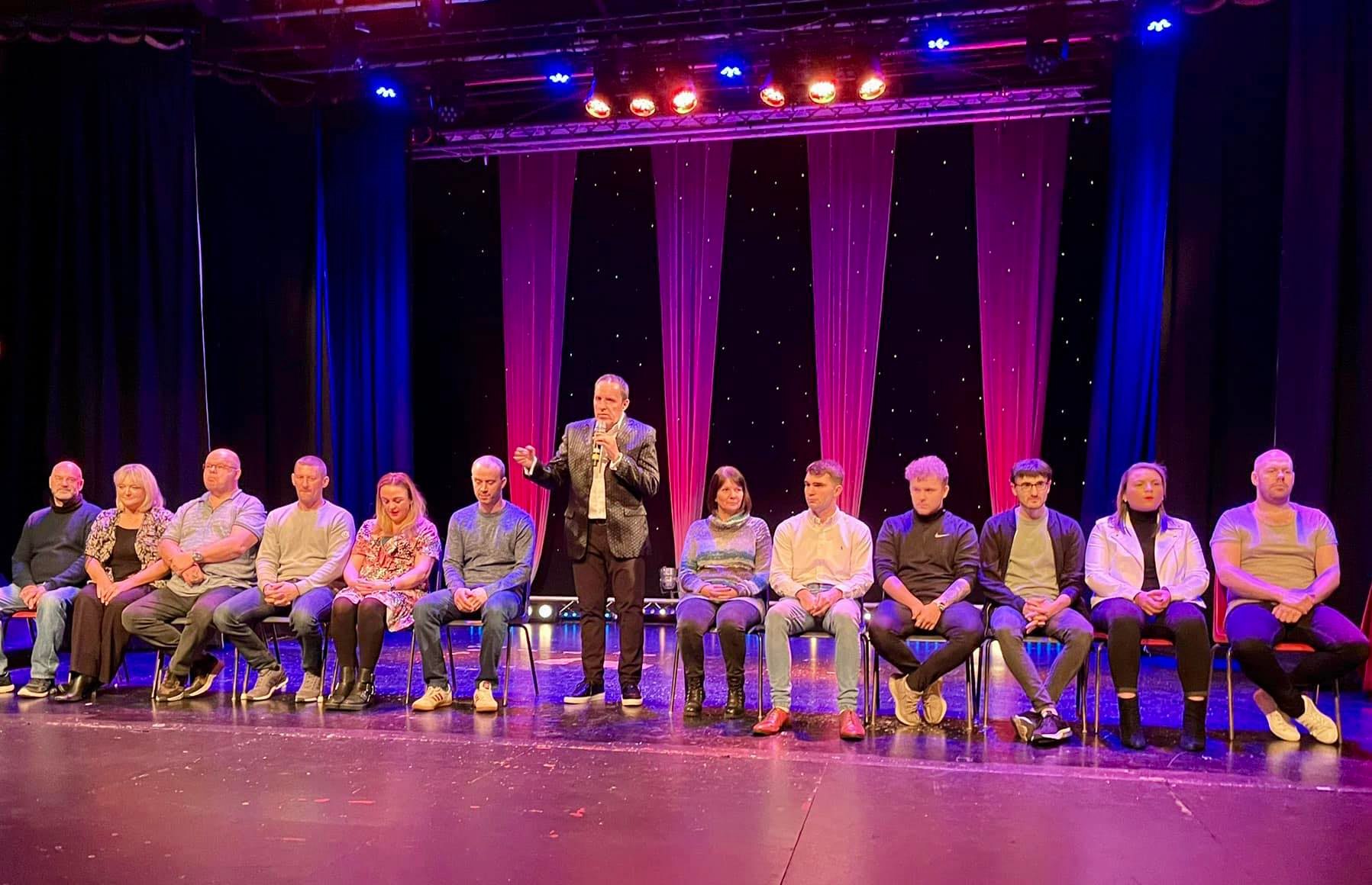 Comedy hypnotist event