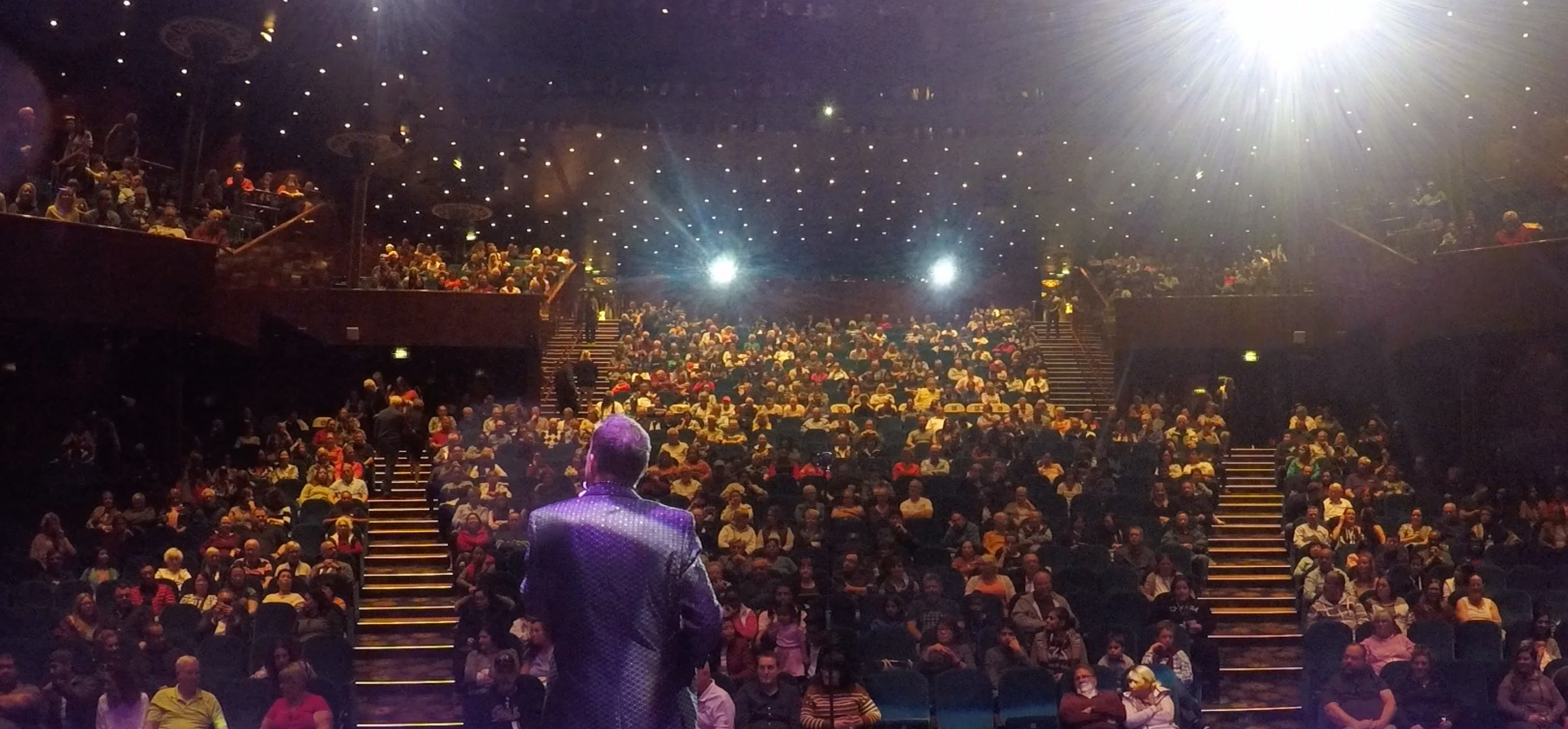 Richard Barker on stage