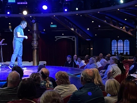 Richard Barker speaking at corporate seminar event