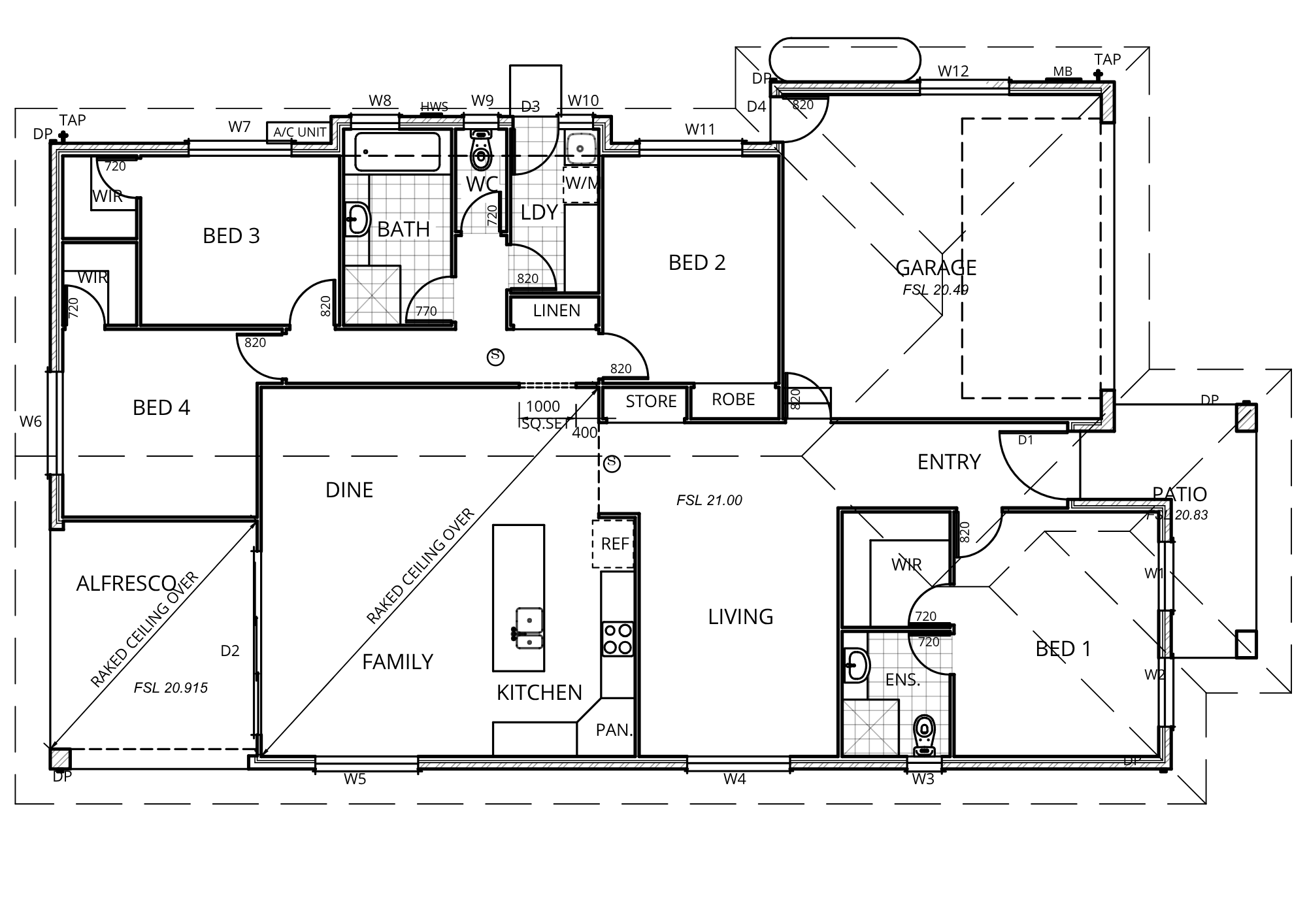 The Ladbury floorplan 1