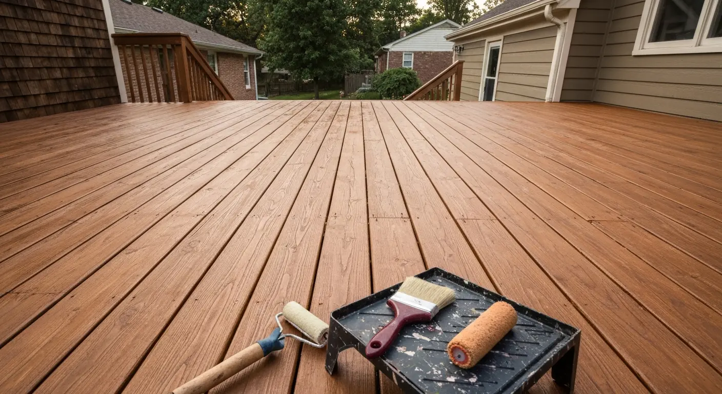 Deck painting and sealing