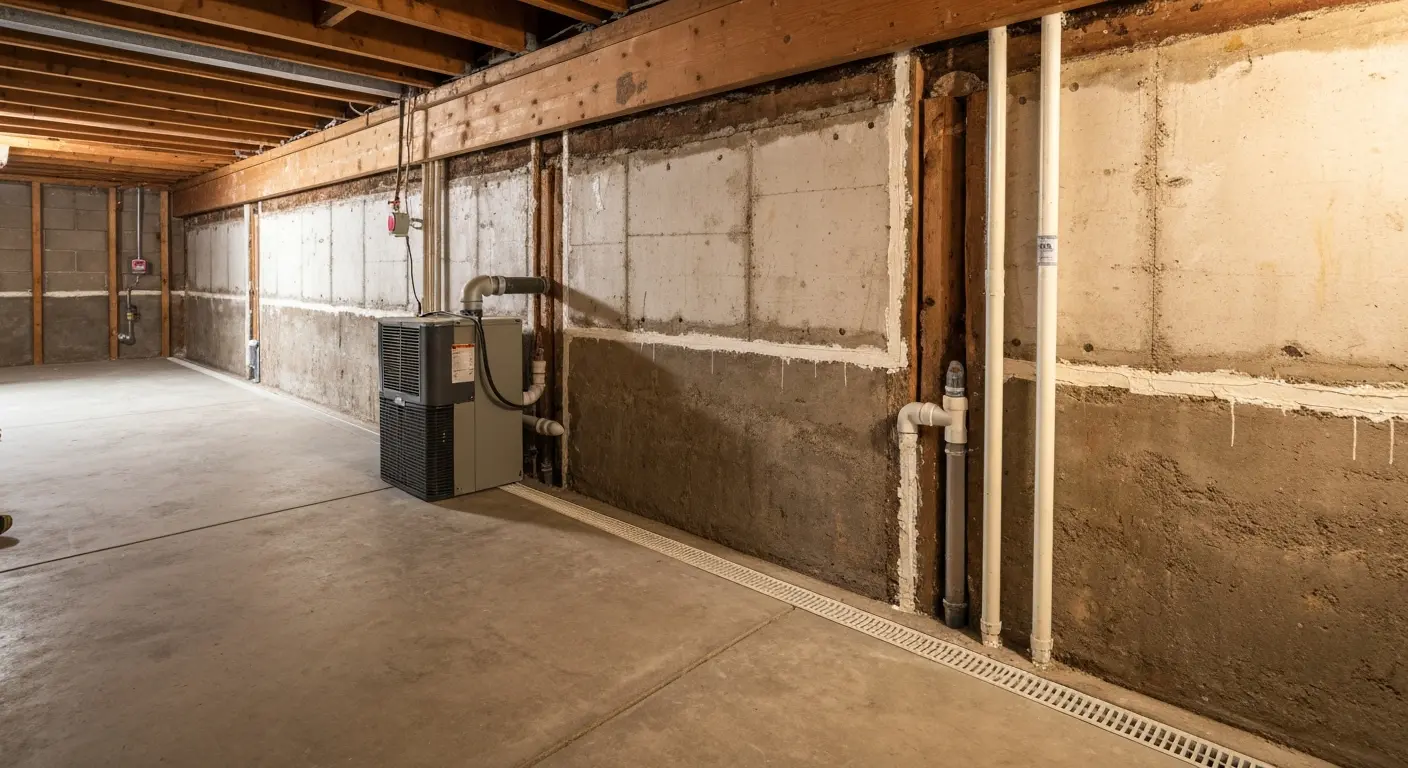 Moisture control system installation