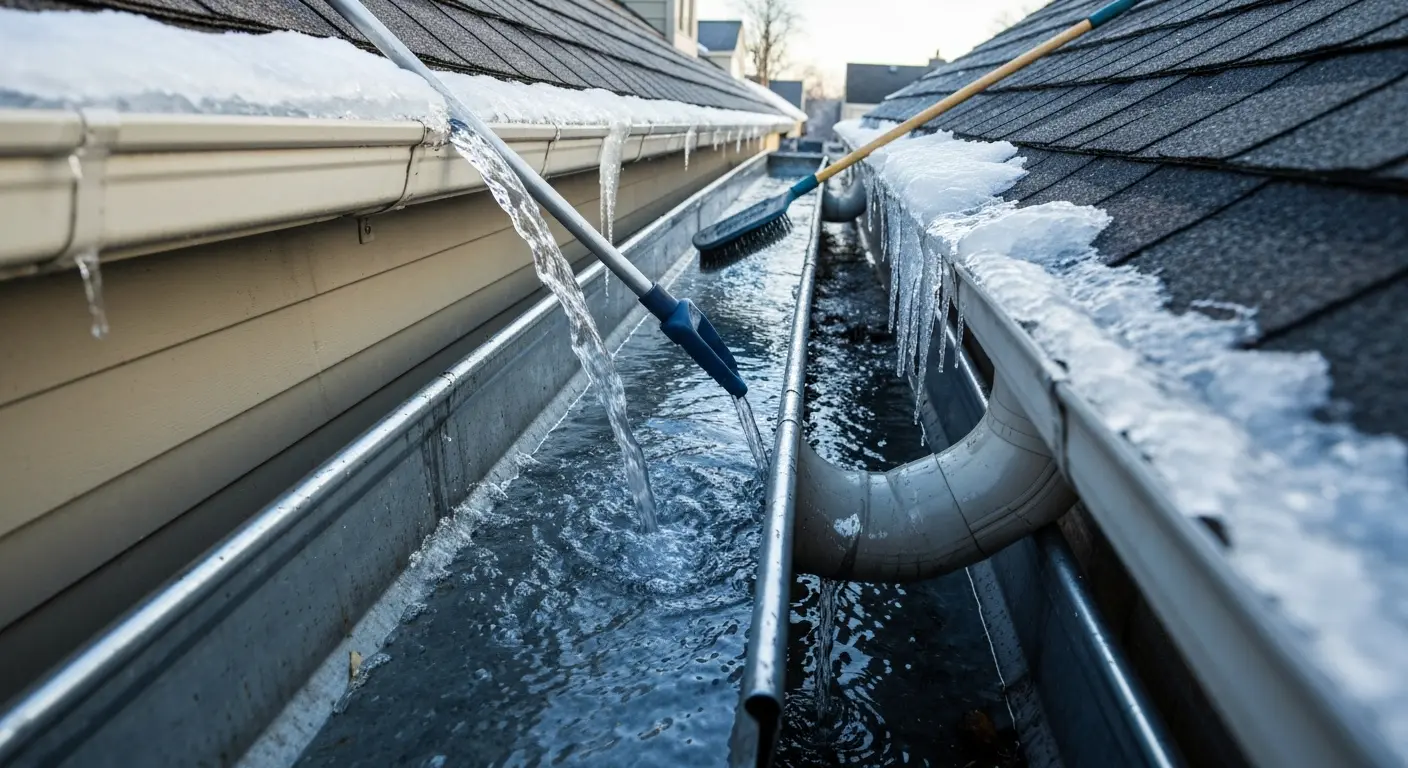 Ice dam damage prevention