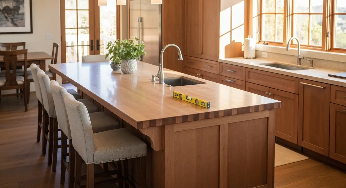 Kitchen island with seating