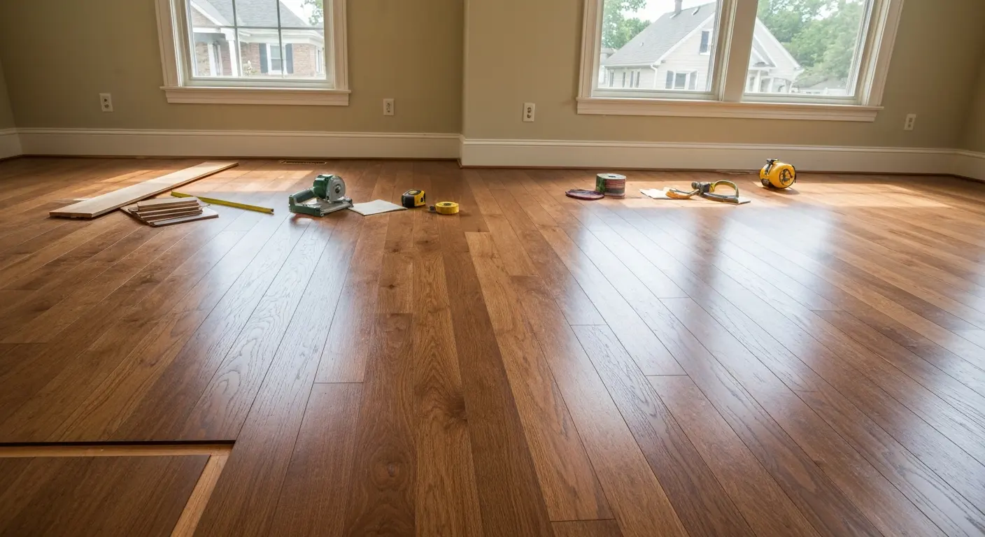 Hardwood flooring installation