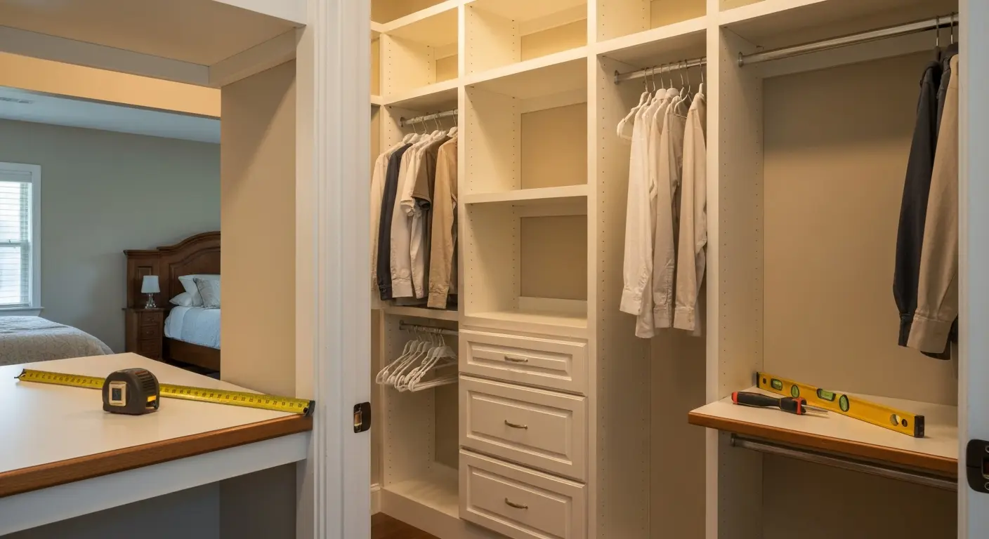 Custom closet organization system